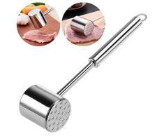 Homemaxs Fleischklopfer Doppelseitig Fleischklopfer-Tool 304 Edelstahl Spülmaschinenfest