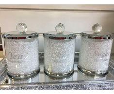 Aufbewahrungsdose für Tee, Kaffee, Zucker, 5 Farben weiß