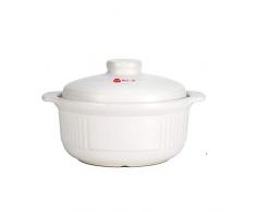 XINGJIJIJIA Geschmack Suppentopf Crock Pot Casserole Keramikkochtopf Suppentopf Hochtemperaturbeständige Kochtopf for Gasherd Suppentopf kratzen (Color : Yellow)