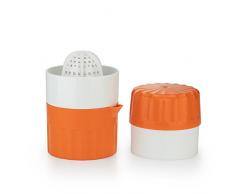 Börner Saftpresse Orange, Entsafter, Zitruspresse manuell, Zitronenpresse mit Auffangbehälter, Handsaftpresse