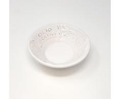 Virginia Casa Olivenschale, Schälchen, Dipschale Creme weiß D. 10cm Keramik