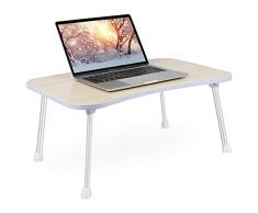 Laptop Tisch Bett Tisch Stehpult - Faltbarer Lap Betttisch Tablett Frühstück Servierbett Notebookständer Tragbarer Esstisch zum Schreiben, Studieren, Essen im Schlafsofa Couch Boden Kinder 60 x 40 cm