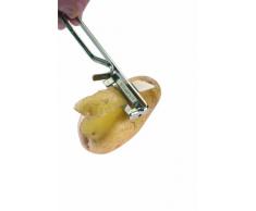 Westmark Universal-Sparschäler mit geschärftem Ausstecher, 15,5 x 3,5 cm, Edelstahlklinge, Famos, Metall/Verchromt, 10612270