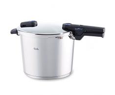 Fissler vitaquick / Induktions-Schnellkochtopf (10 L, Ø 26 cm) Edelstahl-Dampfkochtopf, 2 Garstufen, stapelbar
