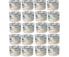 Gastro-Bedarf-Gutheil 20 x Sicherheitsbrennpaste je Dose 200 g Qualitätsprodukt Fire Paste Brennpaste Brenngel Brenndauer ca. 2,5 Std. für Chafing Dish Speisewärmer Warmhaltebehälter Rechaud