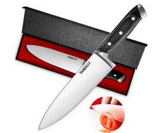 VANERGY Kochmesser Profi Chefmesser 20CM, Küchenmesser aus Deutsch 1.4116 Edelstahl, Messer Fleischmesser mit Scharfer Klinge und Ergonomischem Griff