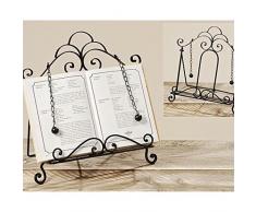 Rustikaler Buchständer Buchstütze Kochbuchhalter Eisen