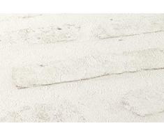 Livingwalls Vliestapete New Walls Tapete Loft Living in Vintage Backstein Optik 10,05 m x 0,53 m weiß grau Made in Germany 374222 37422-2