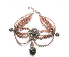Haco Wohndesign - Exklusive handgefertigte Trachtenkette - Collier - Kropfband - fürs Oktoberfest, zur Tracht oder zum Fest.