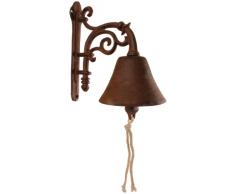 Glocke Türglocke Gusseisen braun Landhaus