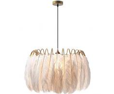 OOFAY Feder Lampe Moderne nordische Fee Feder Kronleuchter Lampe Loft Pendelleuchte Lichter Living Suspension Leuchten,50cm,60cm,50cm