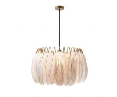 Feder Lampe Moderne nordische Fee Feder Kronleuchter Lampe Loft Pendelleuchte Lichter Living Suspension Leuchten,60cm
