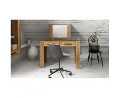 Schminktisch CUBIC mit Spiegelaufsatz Holz massiv