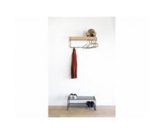 SPINDER Clint | Blacksmith | Victorie 7tlg Set Wandgarderobe mit Schuhregal und Kleiderbügel Blacksmith