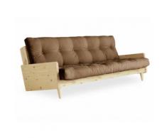 KARUP DESIGN INDIE Schlafsofa Gestell Natur Matratze Mocca 510101755