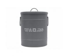 Label51 Wäschetonne Large Rund Grau Ø 40 cm