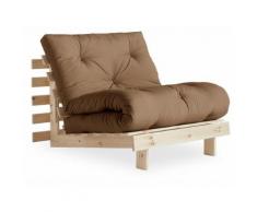 KARUP DESIGN ROOTS Futonsessel Gestell Natur Matratze Mocca 123100755090