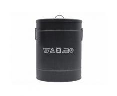LABEL51 Wäschetonne Medium Schwarz GS-12.055