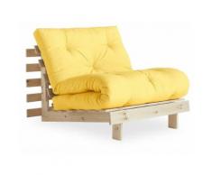 KARUP DESIGN ROOTS Futonsessel Gestell Natur Matratze Yellow 123100748090