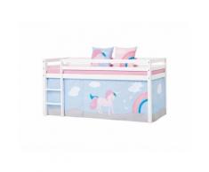 Hoppekids Vorhang Unicorn für Spielbett oder Etagenbett 90x200cm