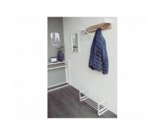 SPINDER Fresh | Senza | Rex 6tlg. Set Wandgarderobe mit Schuhregal und Kleiderbügel Weiß