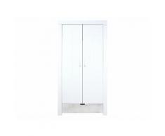 BOPITA Basic Wood Kleiderschrank 2-türig Weiß 82210790