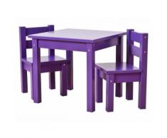 HOPPEKIDS MADS Basic Kinder Sitzgruppe 3-Teilig Classic Purple 36-1025-86