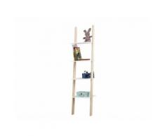 LIFETIME KIDSROOMS Leiterregal Birke/Weiß Wandlehnregal SS70011
