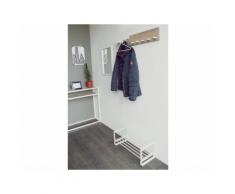 SPINDER Fresh | Senza | Rex 6tlg. Set Wandgarderobe mit Schuhregal und Kleiderbügel Weiß