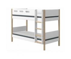 Flexa Nor Etagenbett mit gerader Leiter 90 x 200 cm