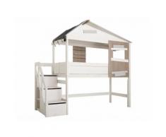 Lifetime Kidsrooms The Hideout Halbhohes Hüttenbett inkl. Rolllattenrost