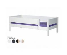 Juniorbett 90x160cm mit Absturz von und hinten, Rolllattenrost, Manis-h