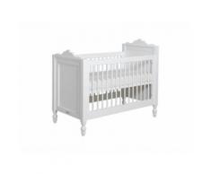 Babybett Belle Weiß 60x120cm, Lattenrost höhenverstellbar, Bopita