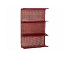 Hübsch Metall Wandregal 61 cm, Rot