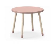 Flexa Play Kindertisch Light Rose Ø 60 cm