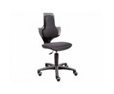 FLEXA Study Drehstuhl in Schwarz mit ergonomischer Sitzfläche 82-10055