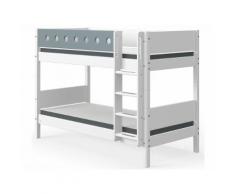 Flexa White Etagenbett Weiß / Blau