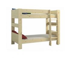 Steens for Kids Etagenbett mit Rolllattenrost und gerader Leiter