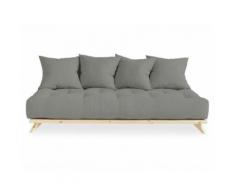 KARUP DESIGN SENZA Futonsofa inkl. 4 Kissen Gestell Natur Matratze Grey 129101746200