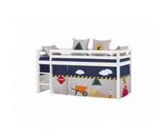 Hoppekids Construction Vorhang für Spielbett oder Etagenbett 90x200 cm