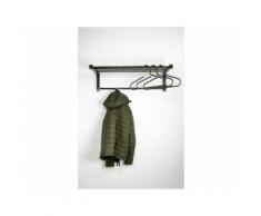 SPINDER Bergum | Viktorie | Blacksmith 6tlg. Set Wandgarderobe mit Kleiderbügel Blacksmith