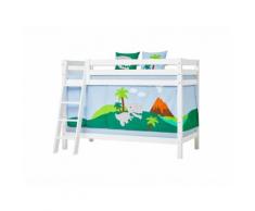 Vorhang Dinosaurier für Spielbett oder Etagenbett 90x200cm, Hoppekids