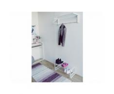SPINDER Bergum | Rex | Senza 5tlg. Set Wandgarderobe mit Schuhregal und Kleiderbügel Weiß
