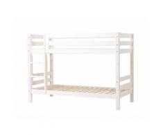 Etagenbett mit Gerader Leiter und Rahmenlattenrost, Hoppekids Premium