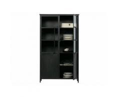 BePureHome Exhibit Vitrinenschrank Metall Schwarz