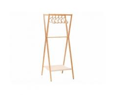 HÜBSCH Bambus Garderobe inkl. 5 Kleiderbügel 240401