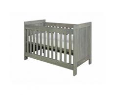 BOPITA Basic Wood Babybett Grey Wash 60x120cm Lattenrost höhenverstellbar 27110756