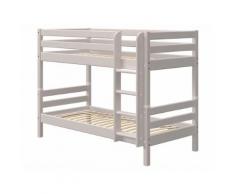 Flexa Classic Etagenbett mit gerader Leiter Grau