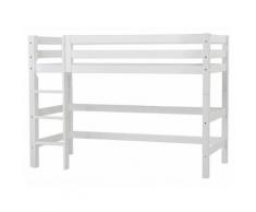 Mittelhochbett mit Gerader Leiter und Rolllattenrost, Hoppekids Premium