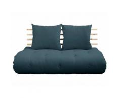 KARUP DESIGN SHIN SANO Schlafsofa Gestell Natur Matratze Petrol Blue 127101757757